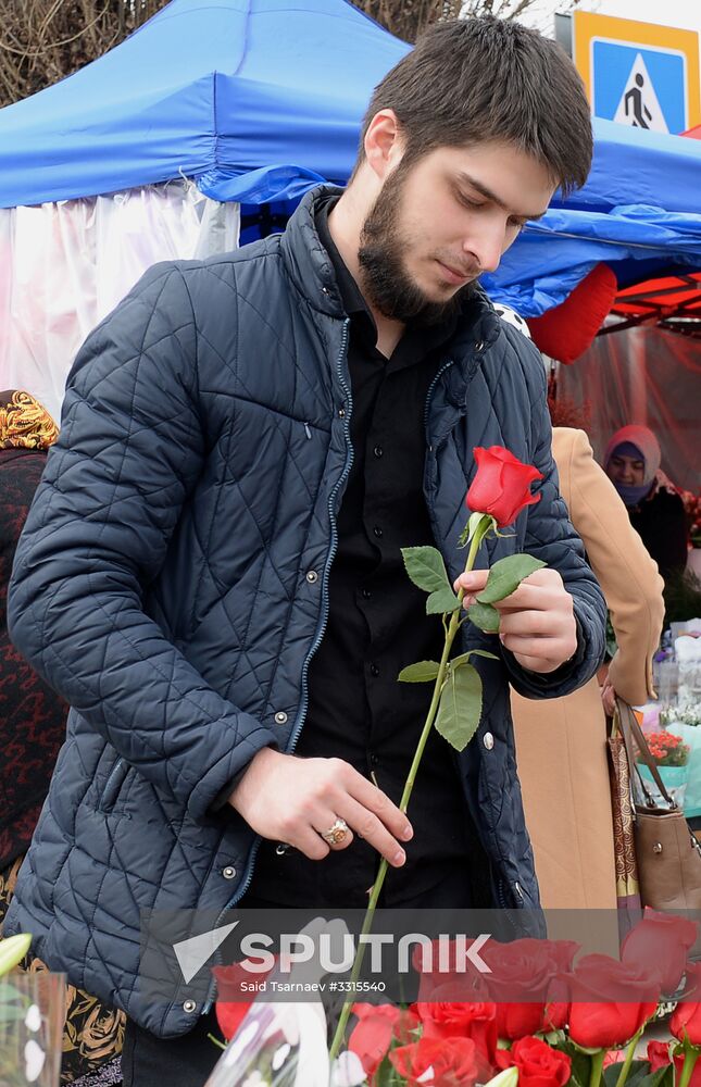 Preparation for International Women's Day in Russian cities