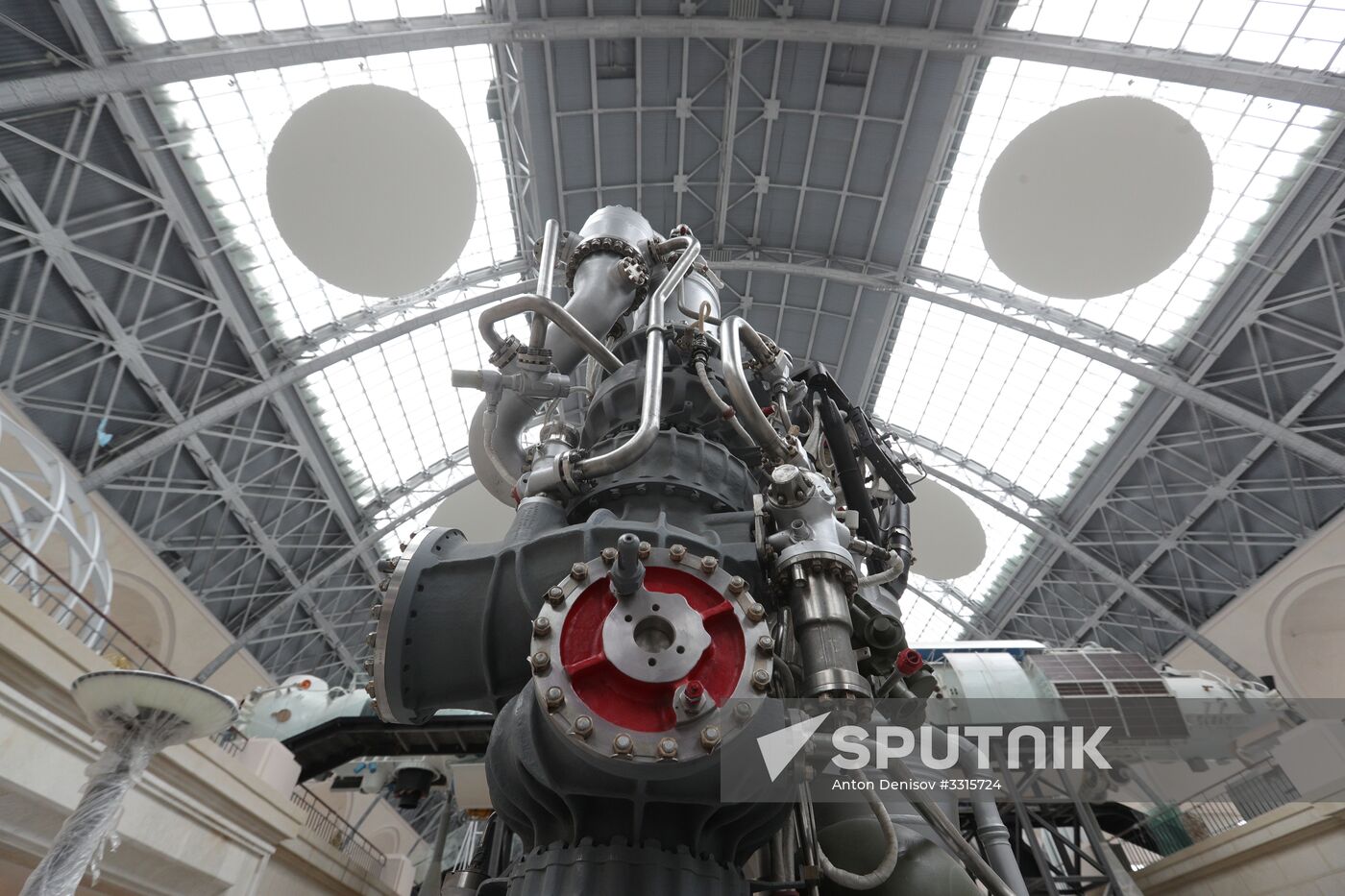 Exhibition by Cosmonautics and Aviation Center at VDNKh's Space Pavilion