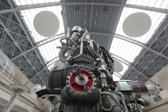 Exhibition by Cosmonautics and Aviation Center at VDNKh's Space Pavilion