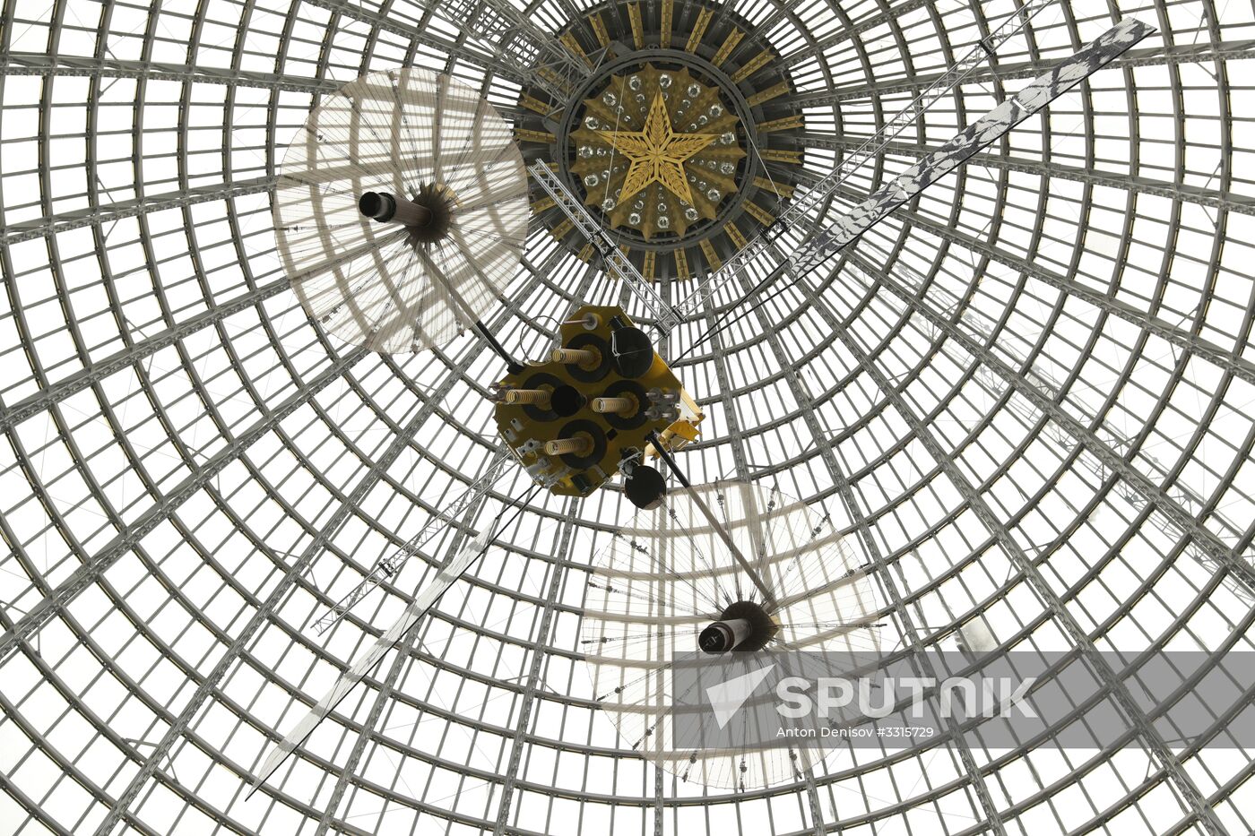 Exhibition by Cosmonautics and Aviation Center at VDNKh's Space Pavilion