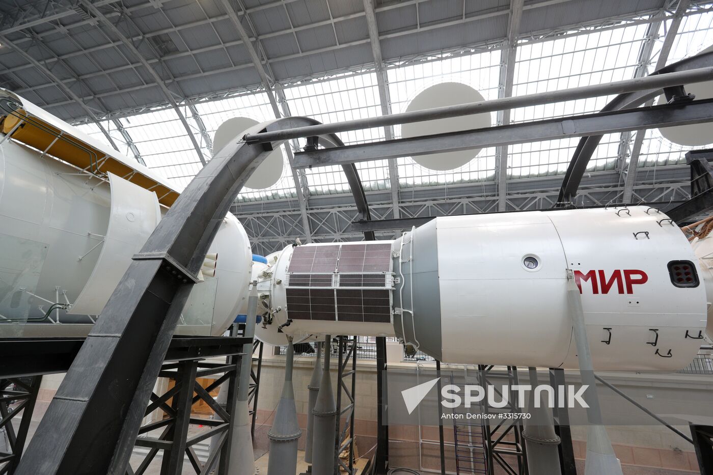 Exhibition by Cosmonautics and Aviation Center at VDNKh's Space Pavilion