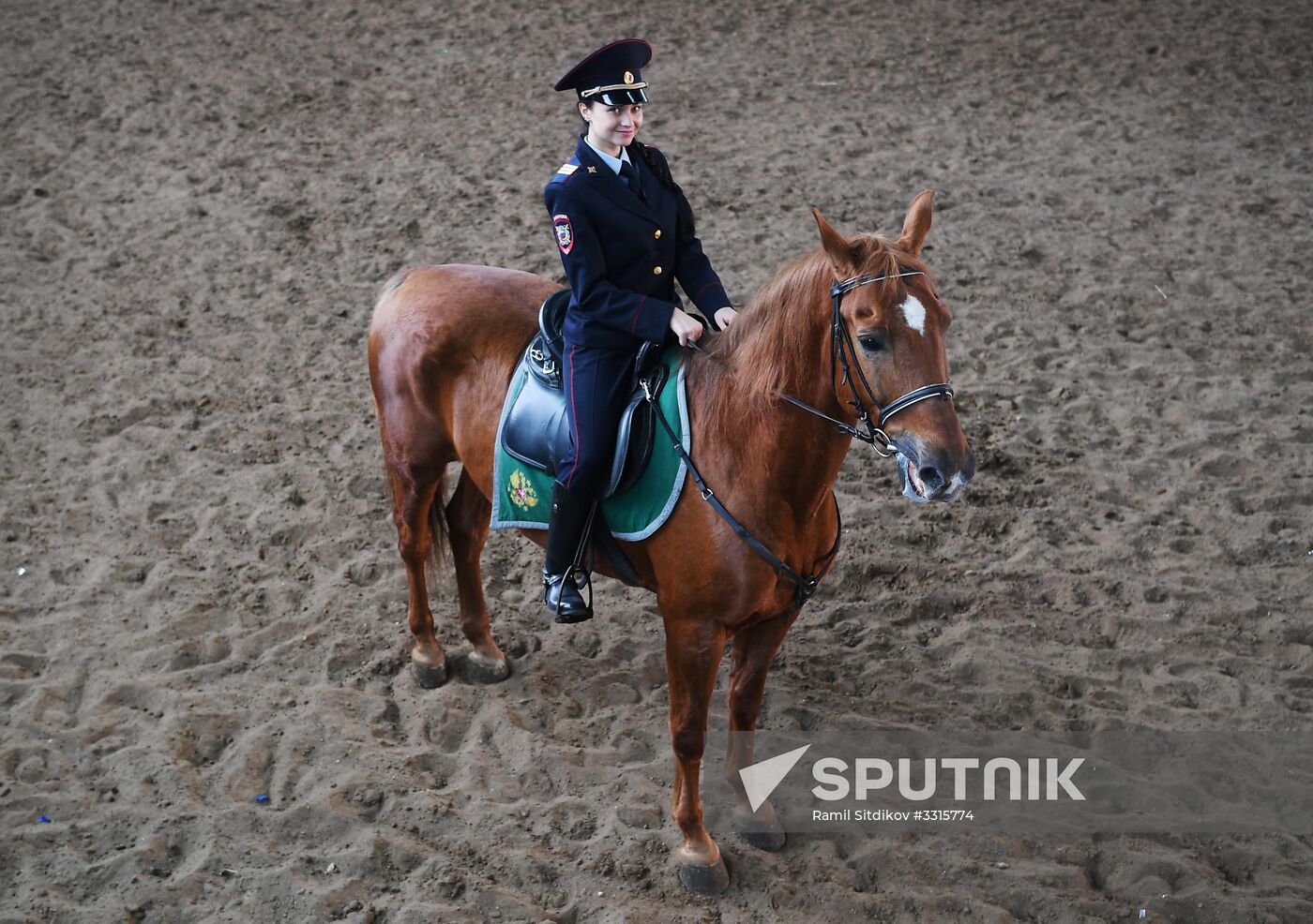 Nonfeminine job. Sergeant of Moscow mounted police Tatyana Zima