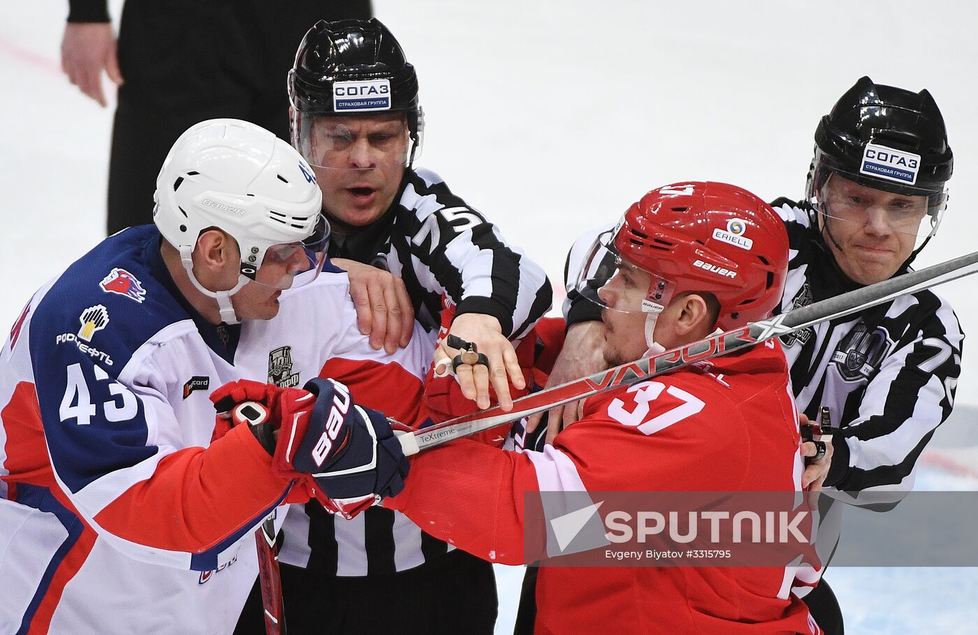 Kontinental Hockey League. Spartak vs. CSKA