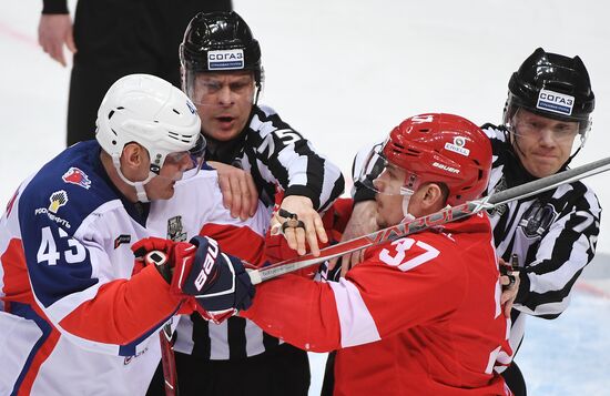 Kontinental Hockey League. Spartak vs. CSKA