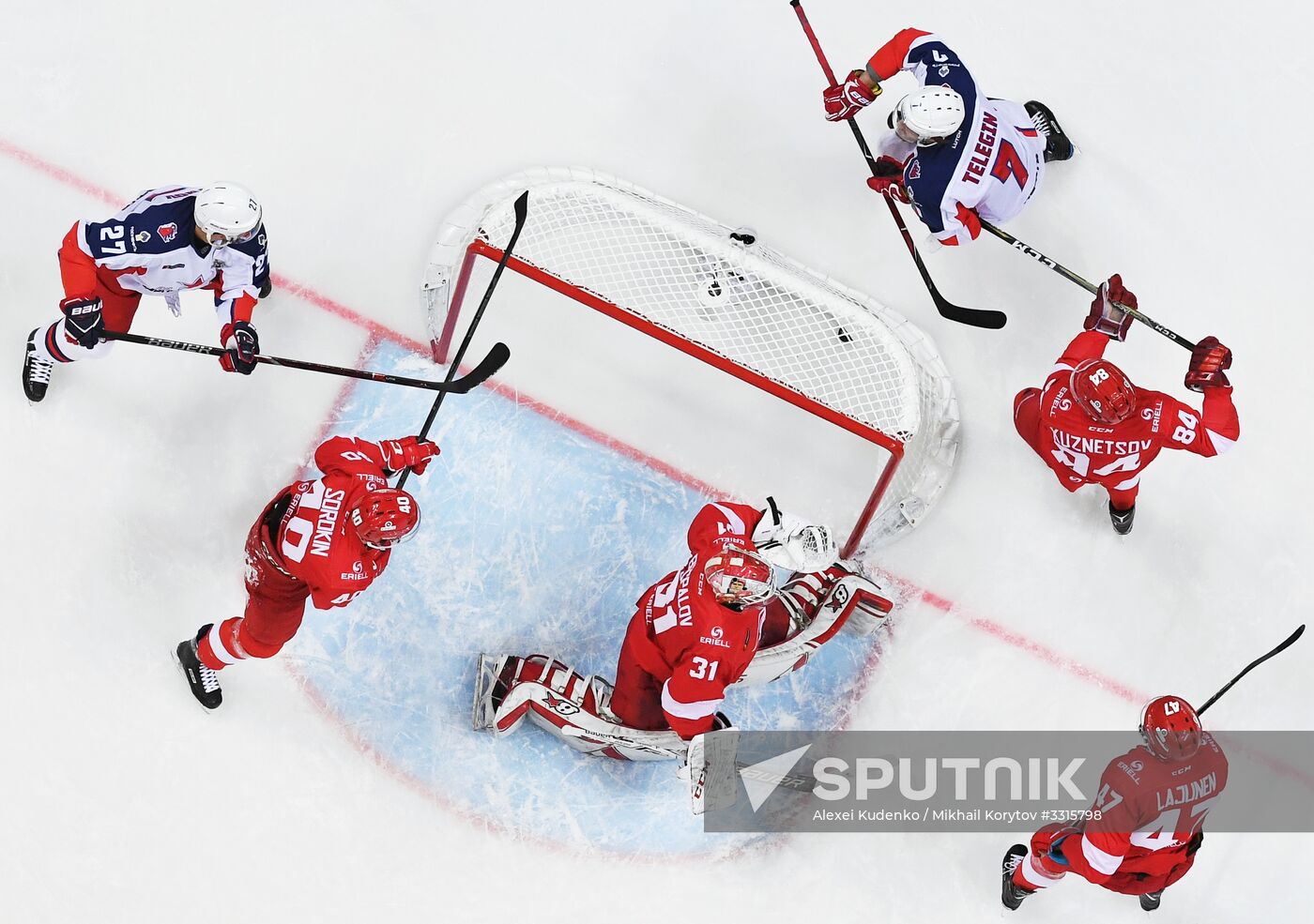 Kontinental Hockey League. Spartak vs. CSKA