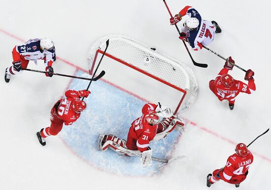 Kontinental Hockey League. Spartak vs. CSKA