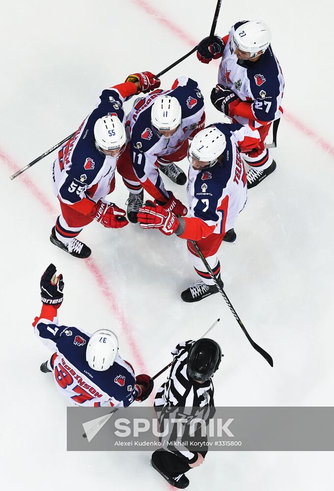 Kontinental Hockey League. Spartak vs. CSKA