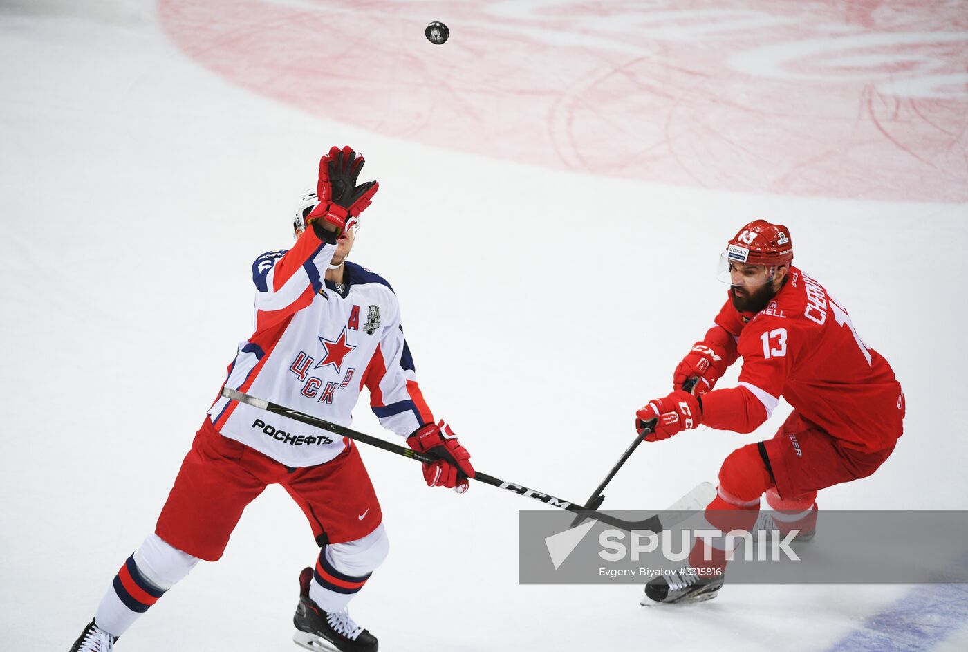 Kontinental Hockey League. Spartak vs. CSKA