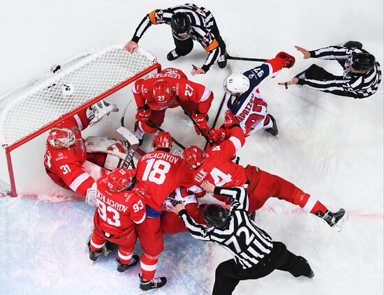 Kontinental Hockey League. Spartak vs. CSKA