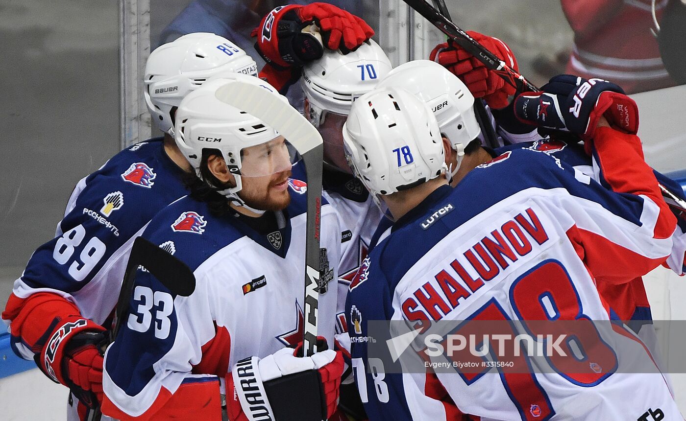 Kontinental Hockey League. Spartak vs. CSKA