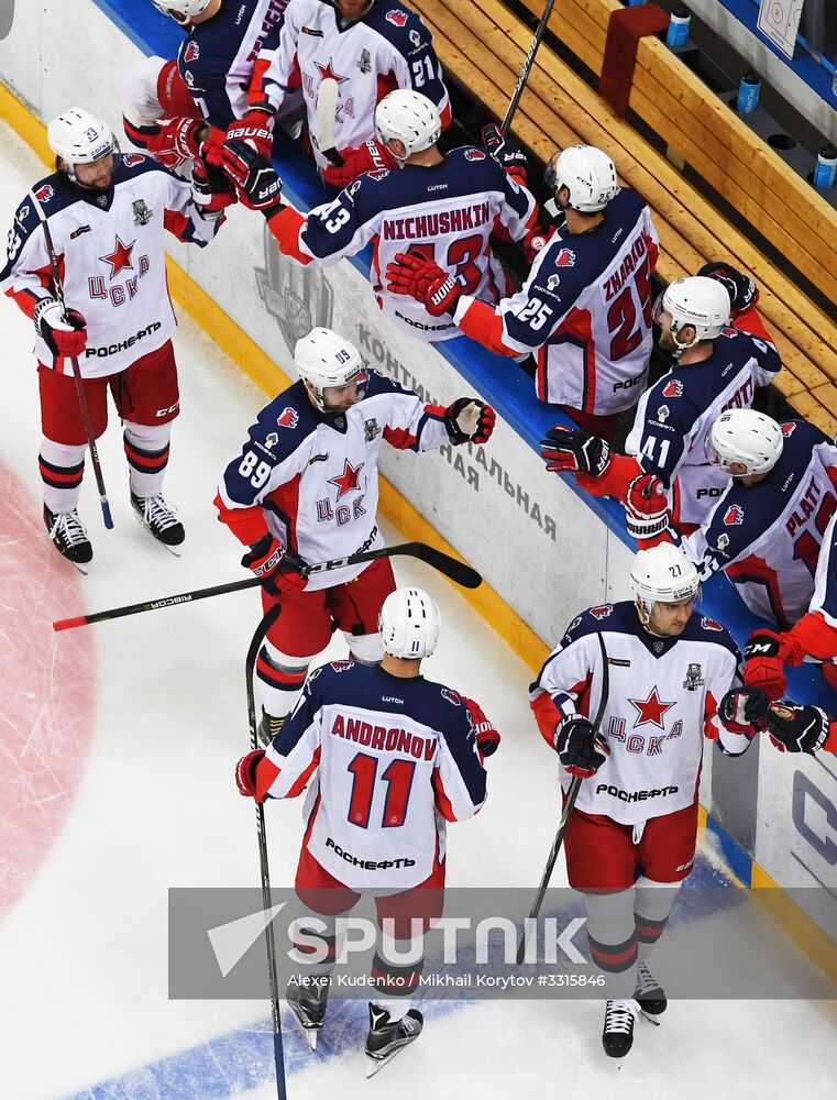 Kontinental Hockey League. Spartak vs. CSKA