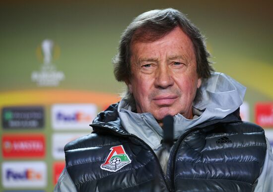 Football. UEFA Europa League. FC Lokomotiv's training session