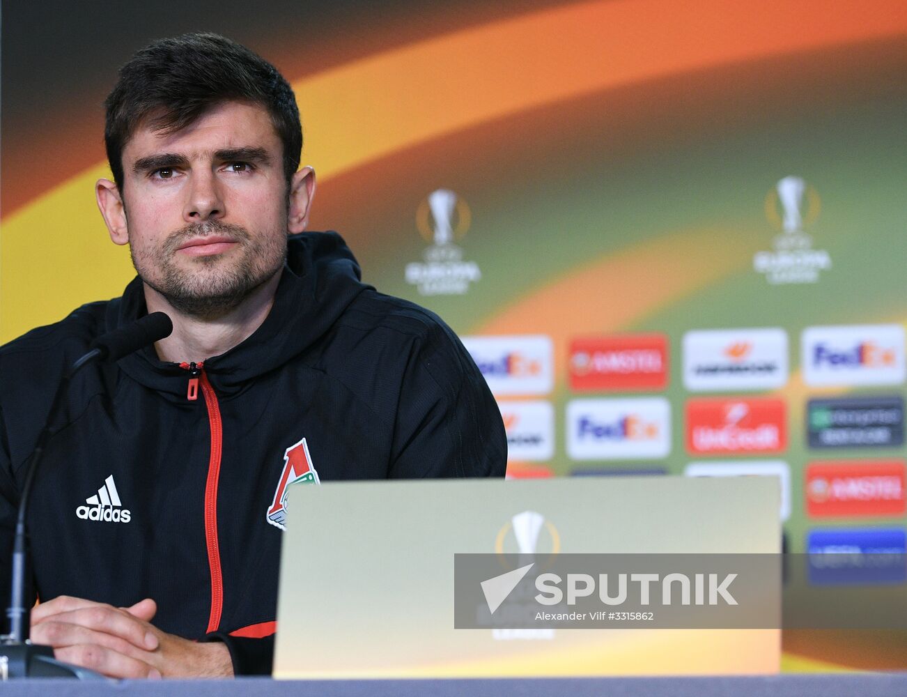 Football. UEFA Europa League. FC Lokomotiv's training session