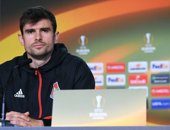 Football. UEFA Europa League. FC Lokomotiv's training session