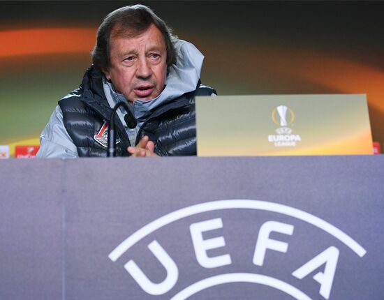 Football. UEFA Europa League. FC Lokomotiv's training session