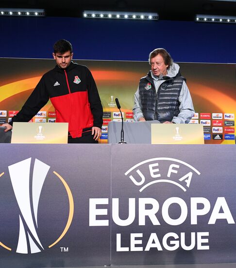 Football. UEFA Europa League. FC Lokomotiv's training session