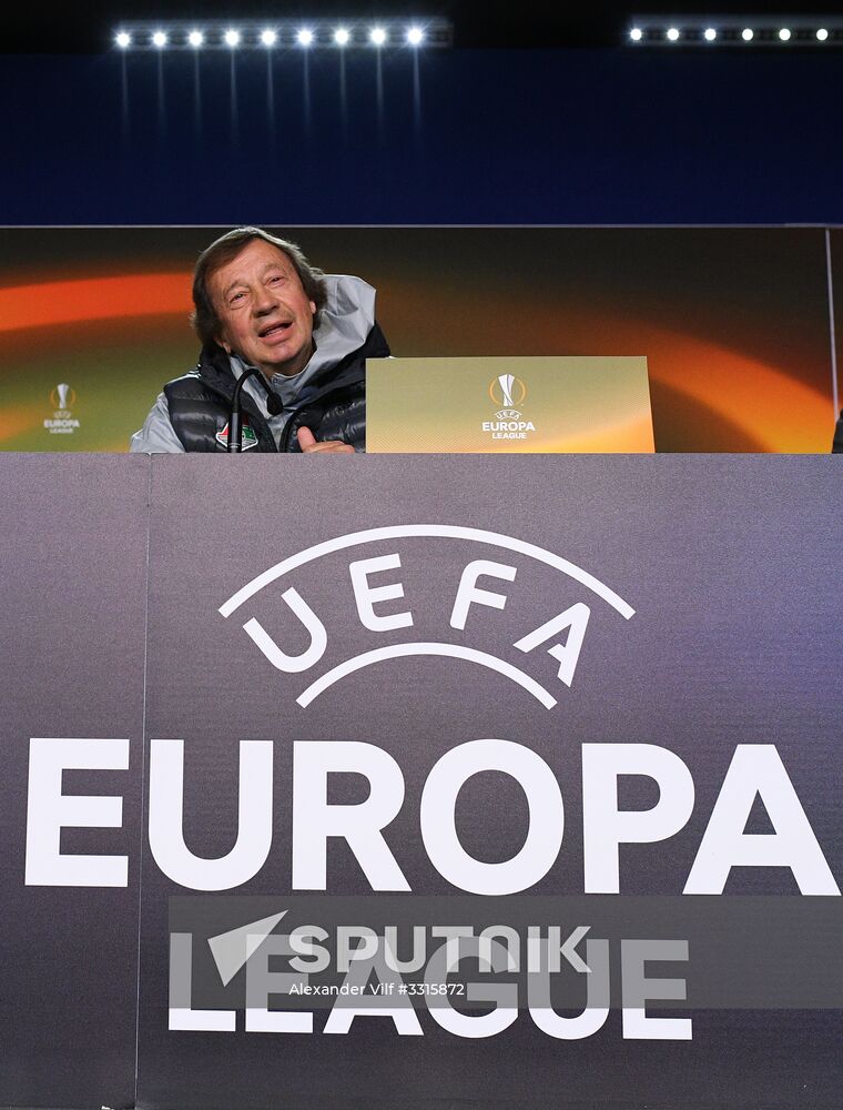 Football. UEFA Europa League. FC Lokomotiv's training session