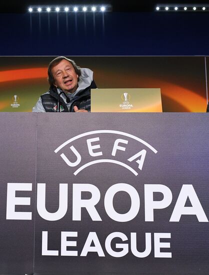 Football. UEFA Europa League. FC Lokomotiv's training session