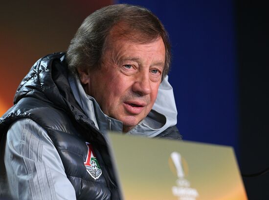 Football. UEFA Europa League. FC Lokomotiv's training session