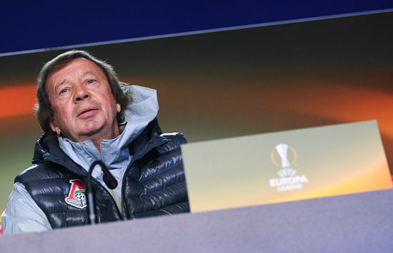 Football. UEFA Europa League. FC Lokomotiv's training session