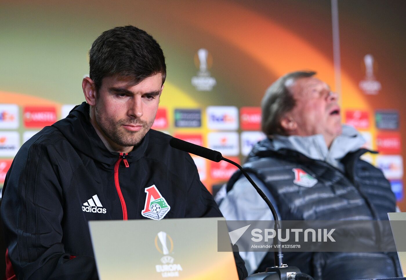 Football. UEFA Europa League. FC Lokomotiv's training session