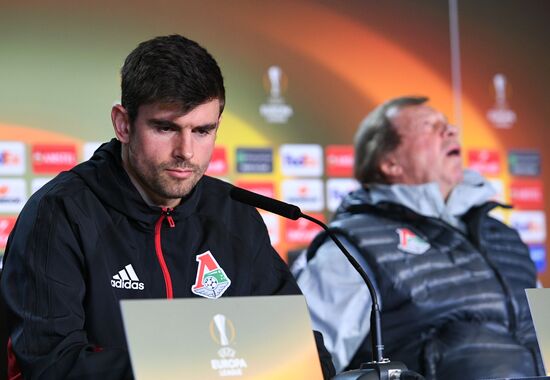 Football. UEFA Europa League. FC Lokomotiv's training session