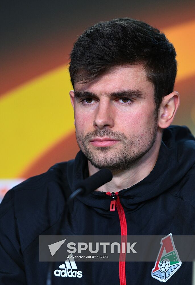 Football. UEFA Europa League. FC Lokomotiv's training session