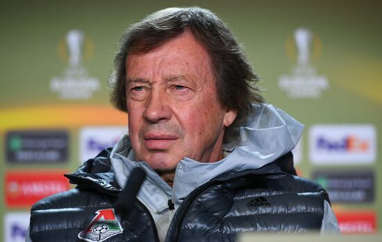Football. UEFA Europa League. FC Lokomotiv's training session