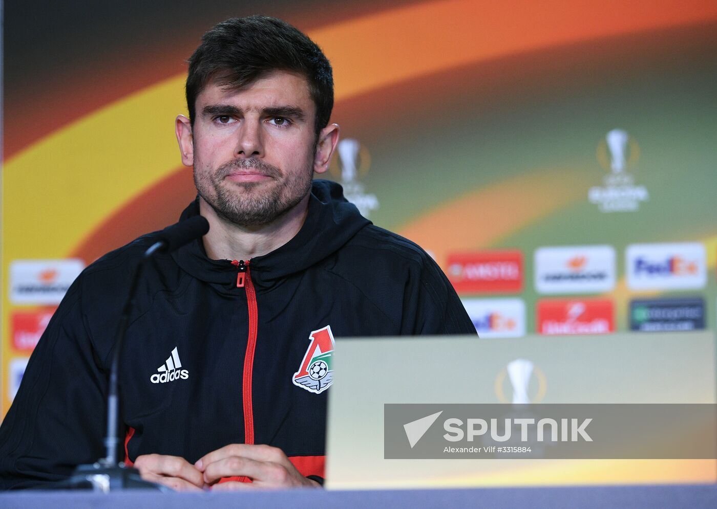 Football. UEFA Europa League. FC Lokomotiv's training session