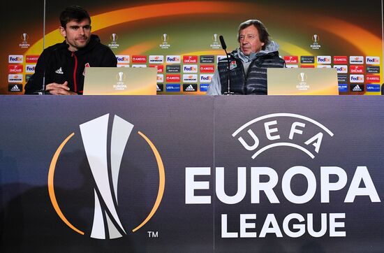 Football. UEFA Europa League. FC Lokomotiv's training session
