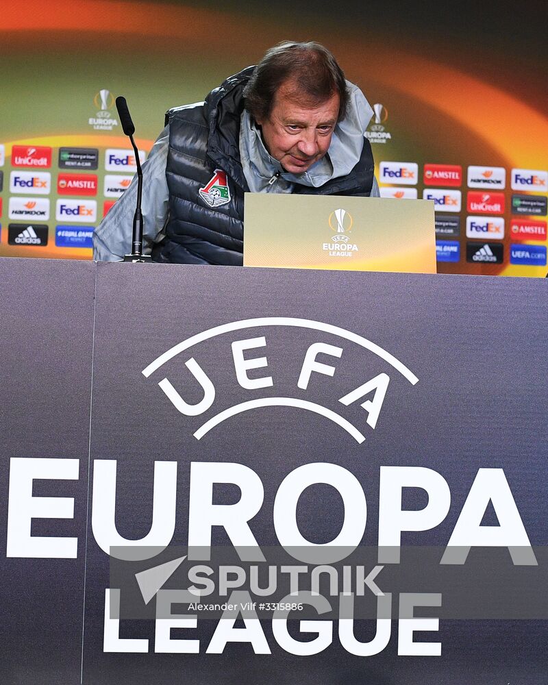 Football. UEFA Europa League. FC Lokomotiv's training session