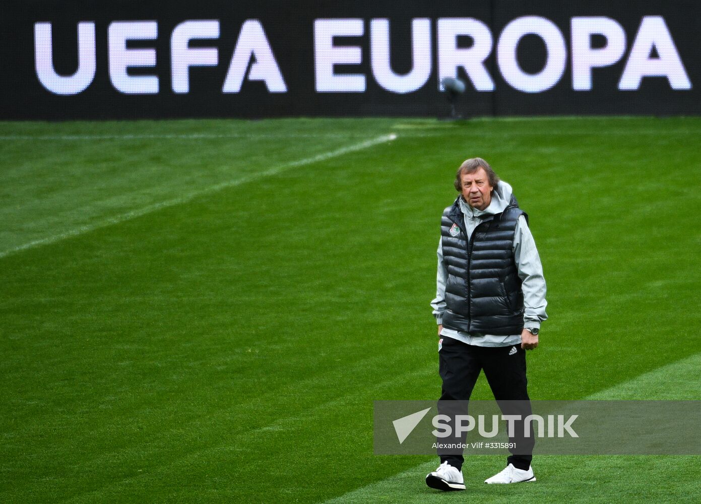 Football. UEFA Europa League. FC Lokomotiv's training session