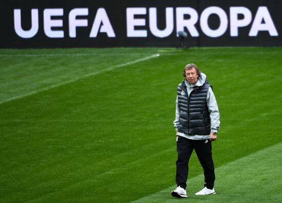 Football. UEFA Europa League. FC Lokomotiv's training session