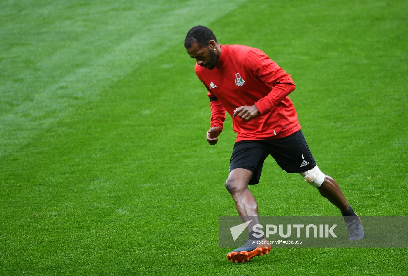 Football. UEFA Europa League. FC Lokomotiv's training session