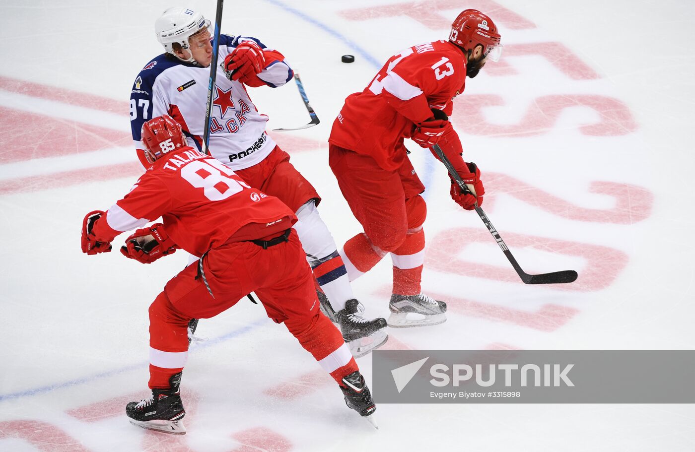 Kontinental Hockey League. Spartak vs. CSKA