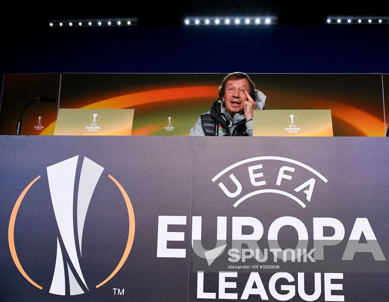 Football. UEFA Europa League. FC Lokomotiv's training session