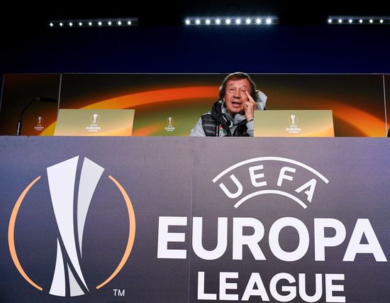 Football. UEFA Europa League. FC Lokomotiv's training session