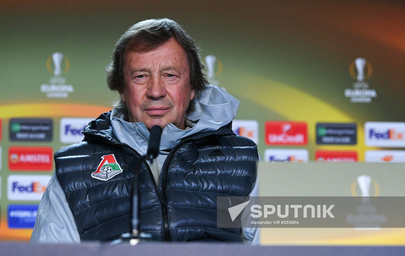 Football. UEFA Europa League. FC Lokomotiv's training session