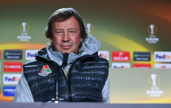 Football. UEFA Europa League. FC Lokomotiv's training session