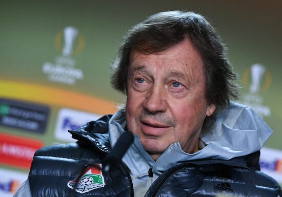Football. UEFA Europa League. FC Lokomotiv's training session