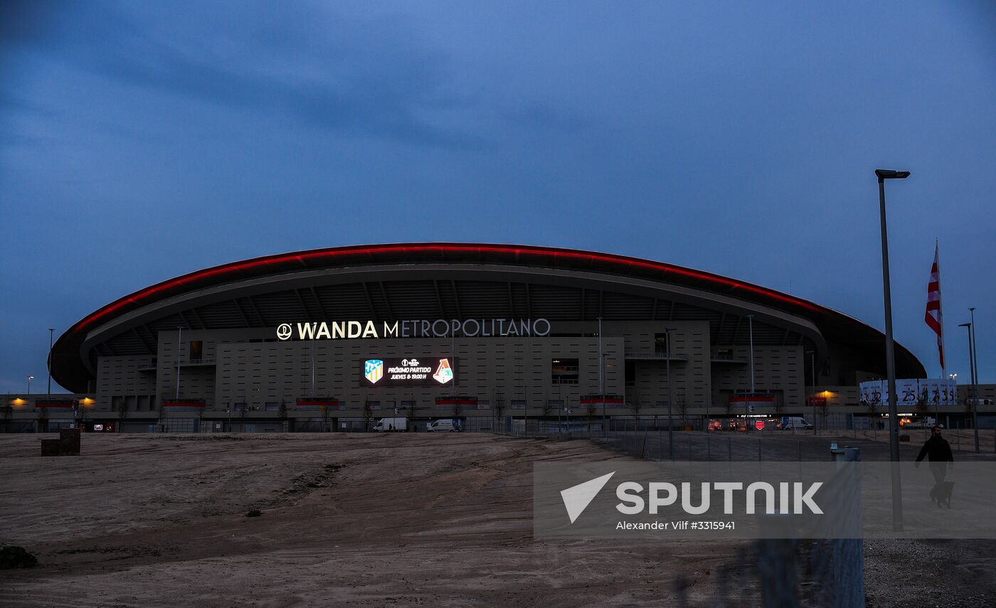 Football. UEFA Europa League. FC Lokomotiv's training session