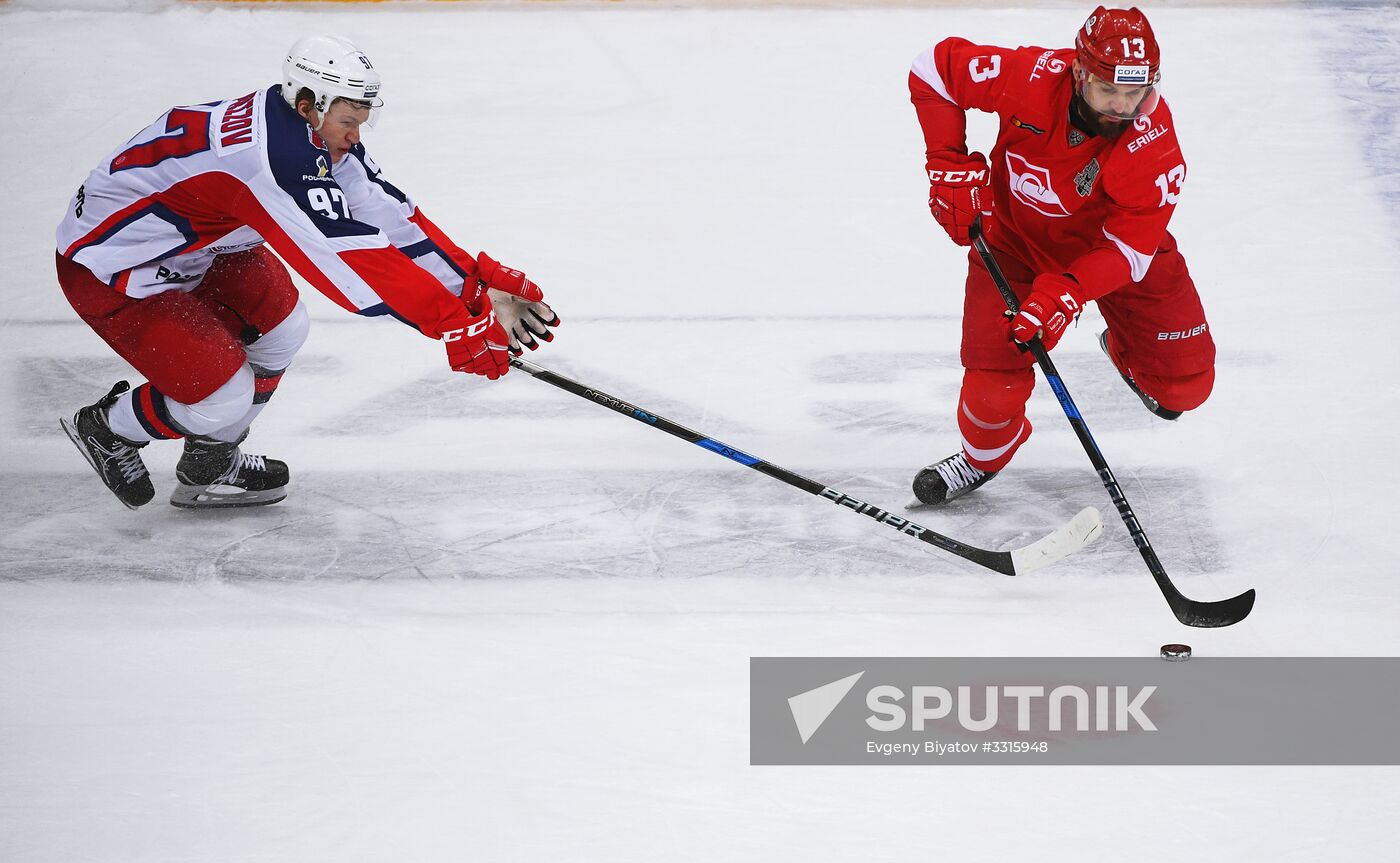 Kontinental Hockey League. Spartak vs. CSKA