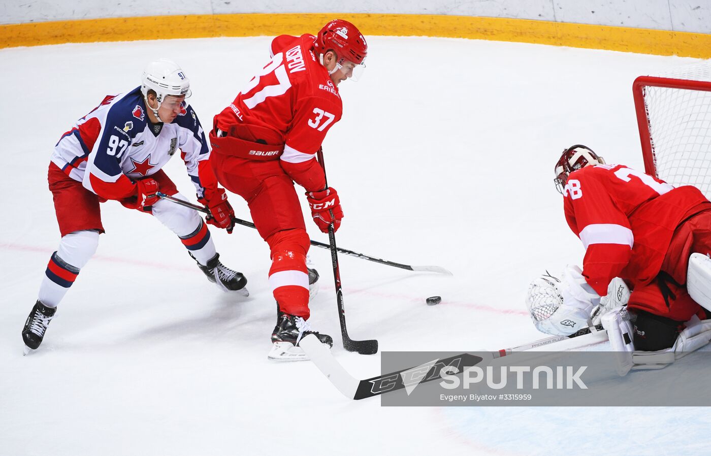 Kontinental Hockey League. Spartak vs. CSKA