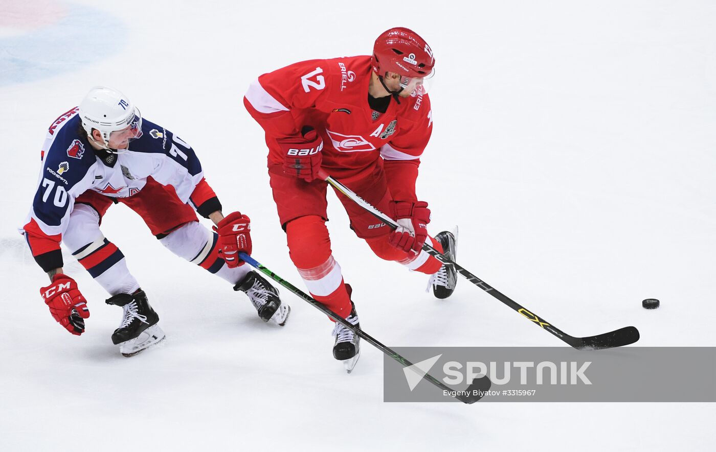 Kontinental Hockey League. Spartak vs. CSKA