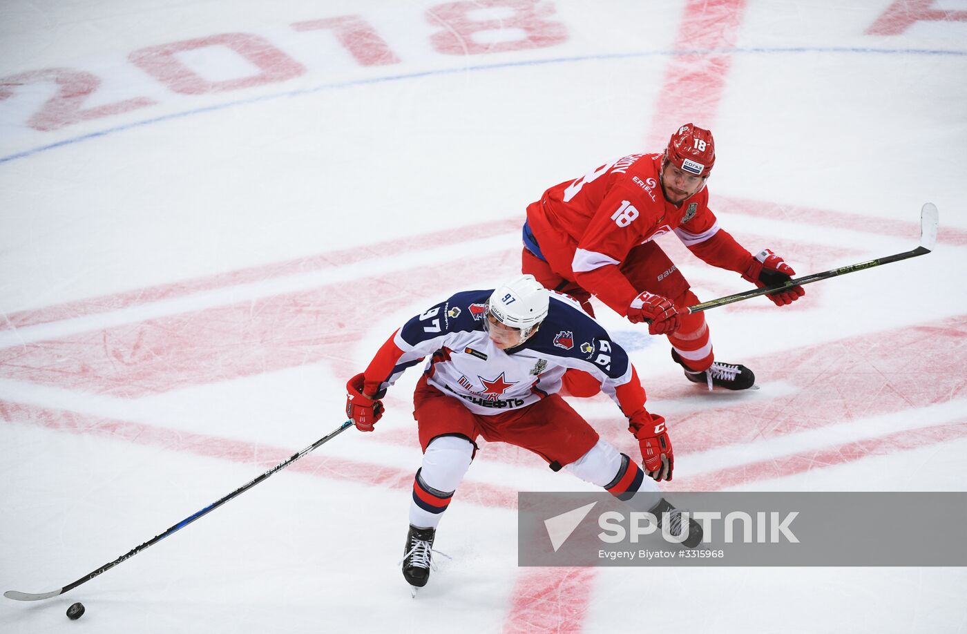 Kontinental Hockey League. Spartak vs. CSKA