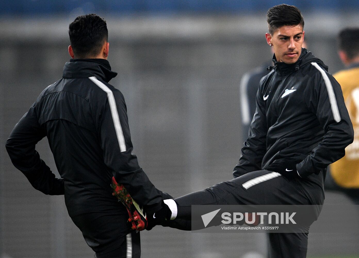 Football. UEFA Europa League. FC Zenit's training session