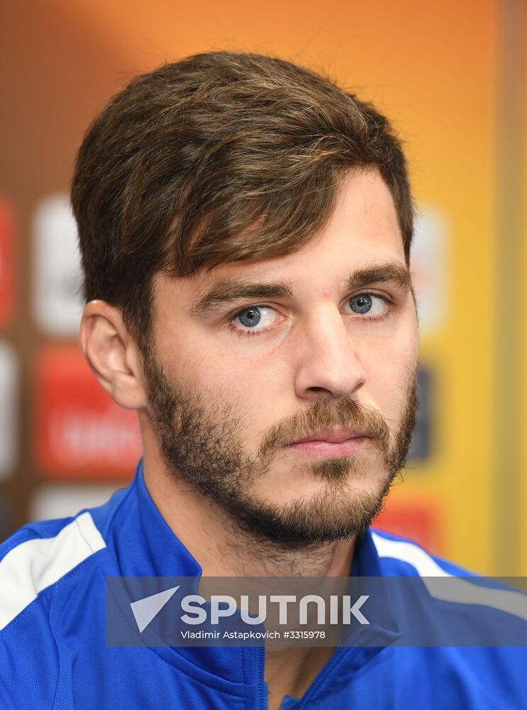 Football. UEFA Europa League. FC Zenit's training session