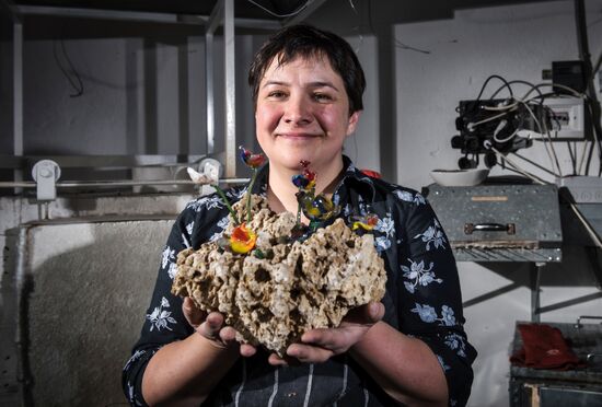 'Non-feminine' profession. Glassblower Yekaterina Vasilik