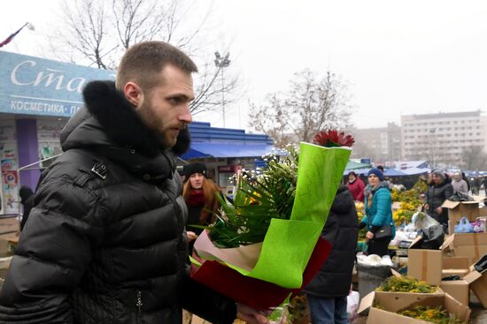International Women's Day celebrations in Donetsk