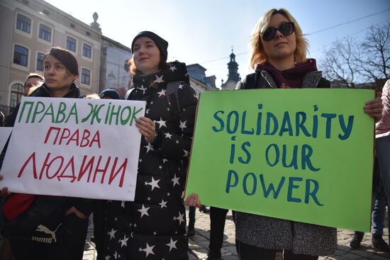 Womens' protest in Ukraine